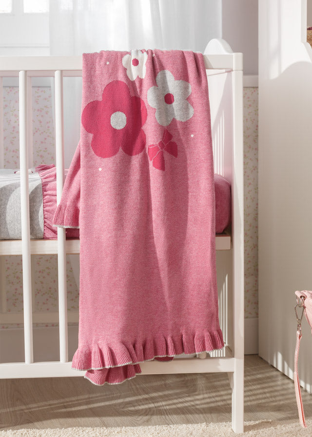 Copertina invernale in tricot per neonata Mayoral – Swanbaby Boutique